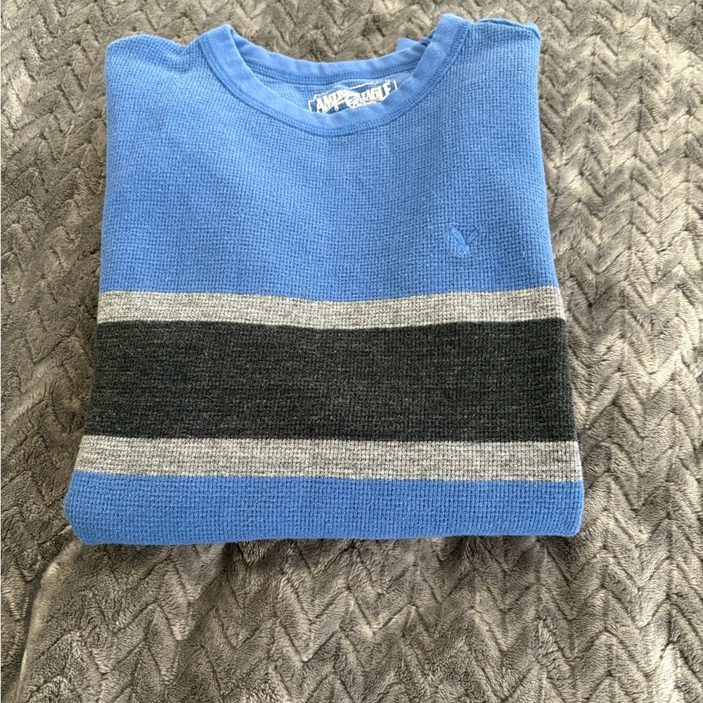Blue and Gray Men's Thermal